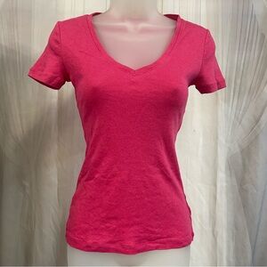 GAP Pink Fitted Short Sleeve T-Shirt XS Y2K baby tee